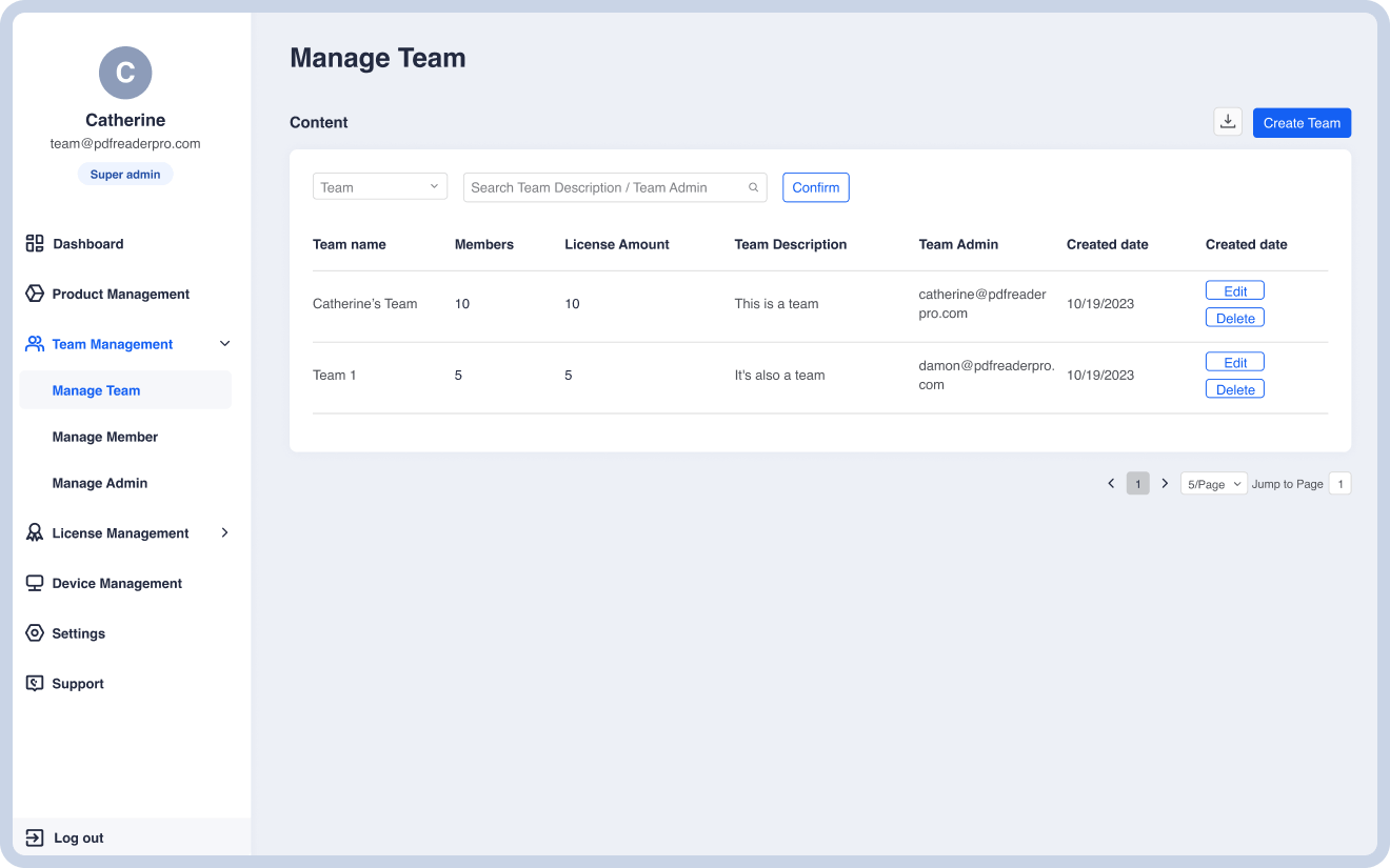 Create and Manage Teams with Flexibility