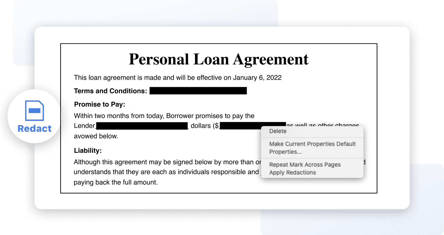 Redact PDF