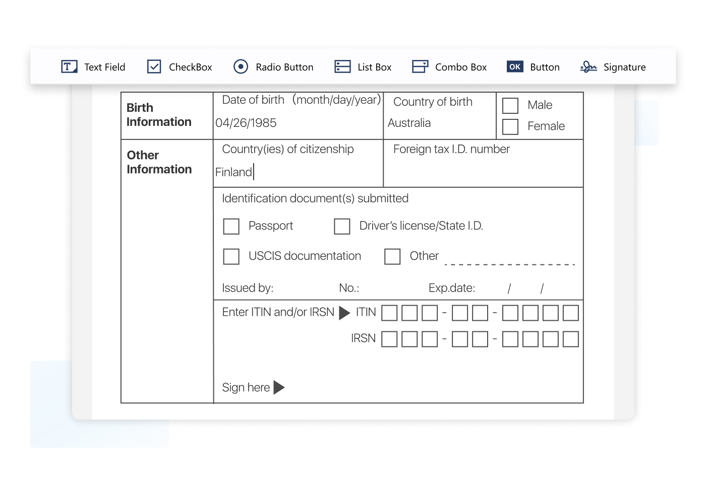 Form Creation